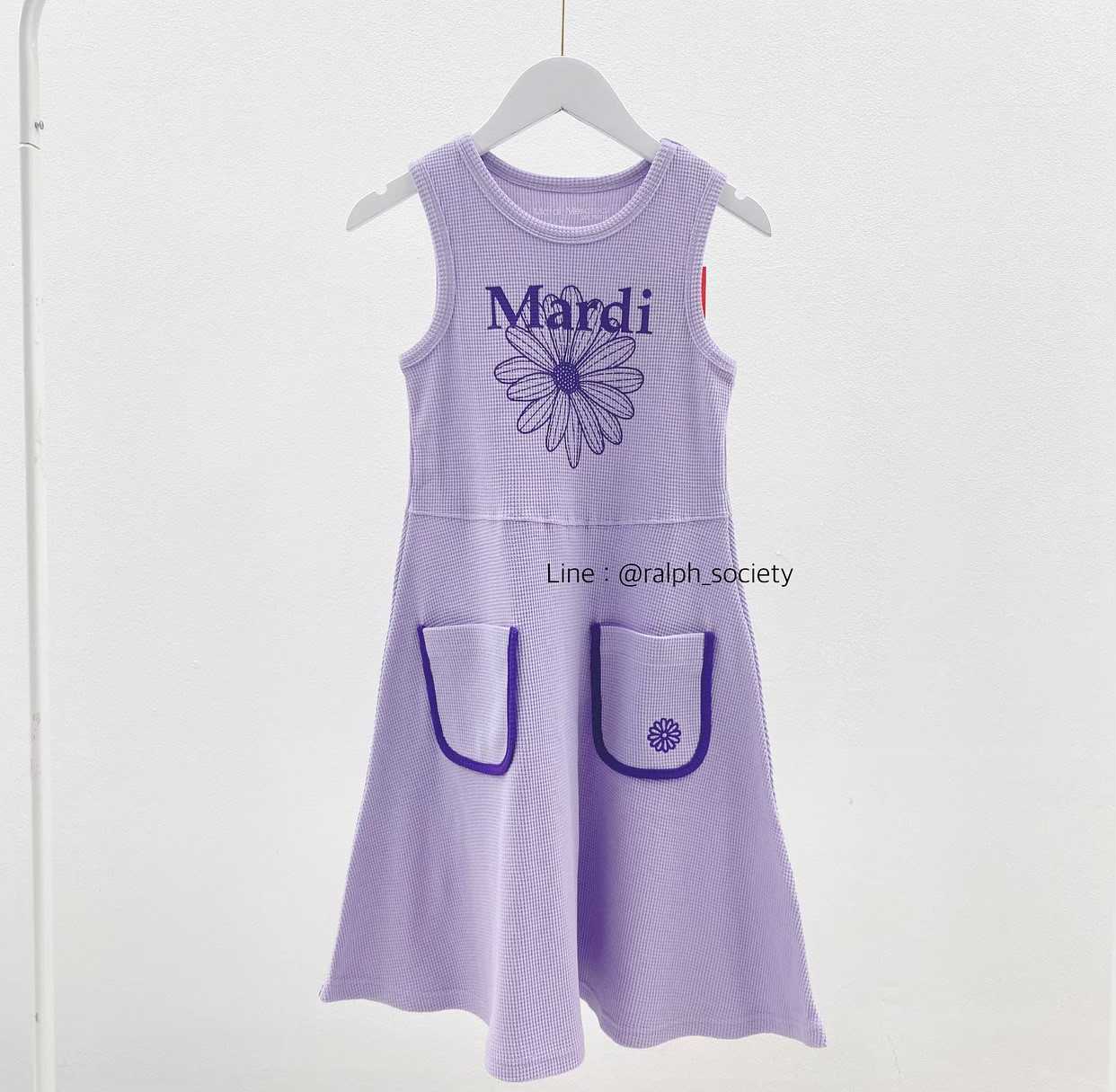 Mardi Flower DRESS purple
