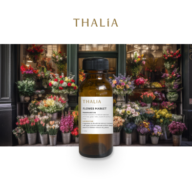 หัวน้ำหอมFragrance oil กลิ่น FLOWER MARKET (กลิ่นร้านดอกไม้)