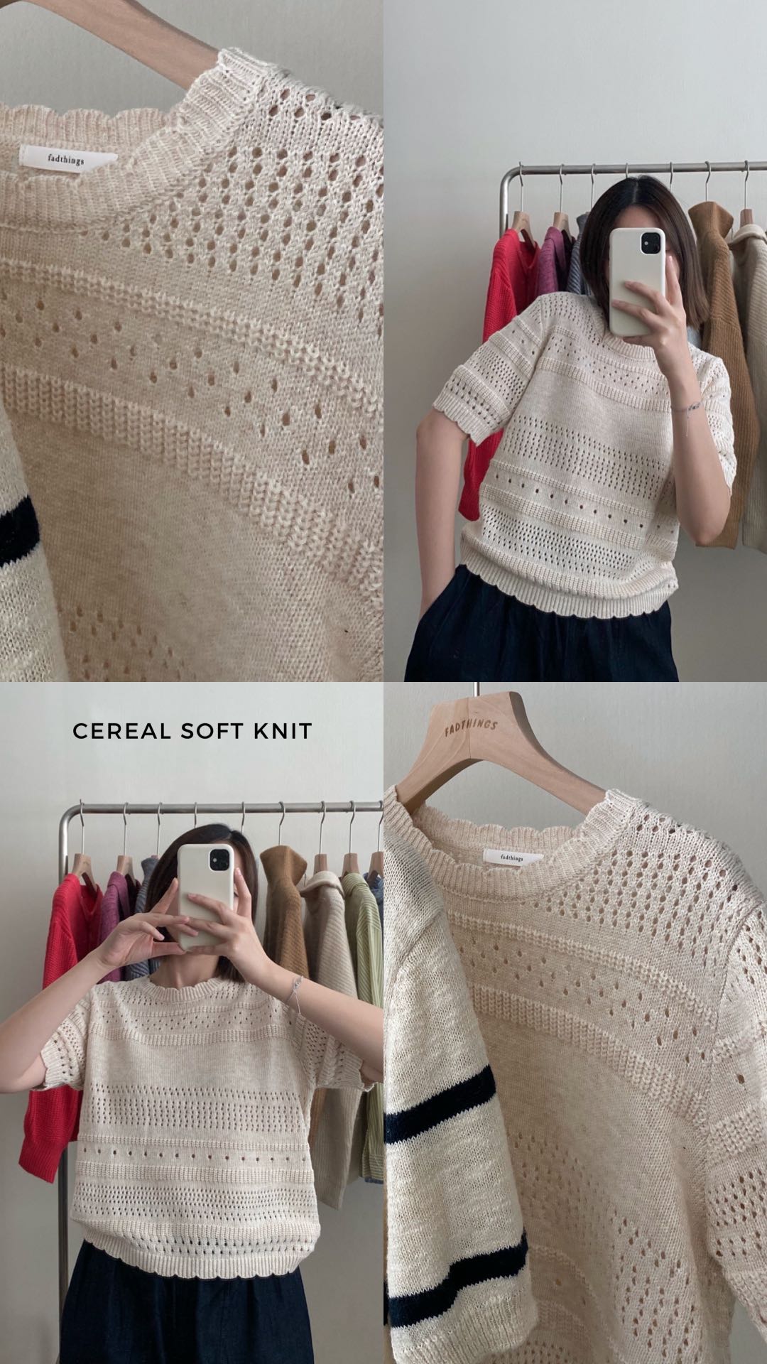 fadthings - cereal soft knit top