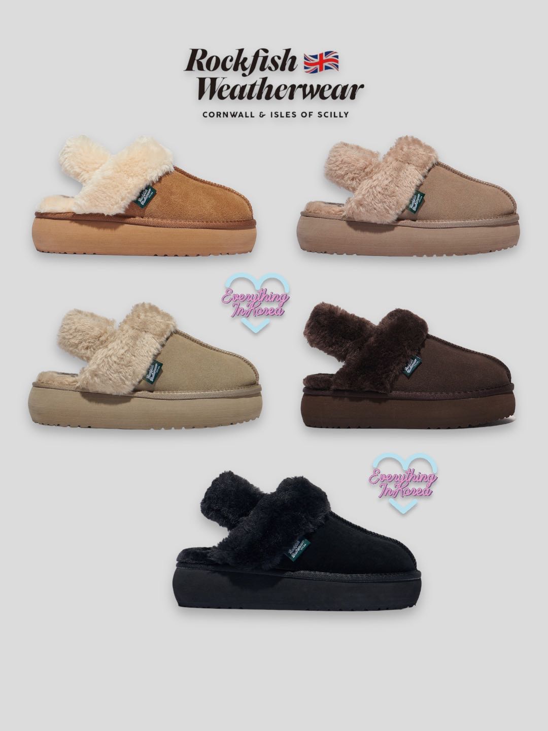 (พรีออเดอร์) Rockfish CLOUDY FLATFORM FUR SLINGBACK 🍂🍁