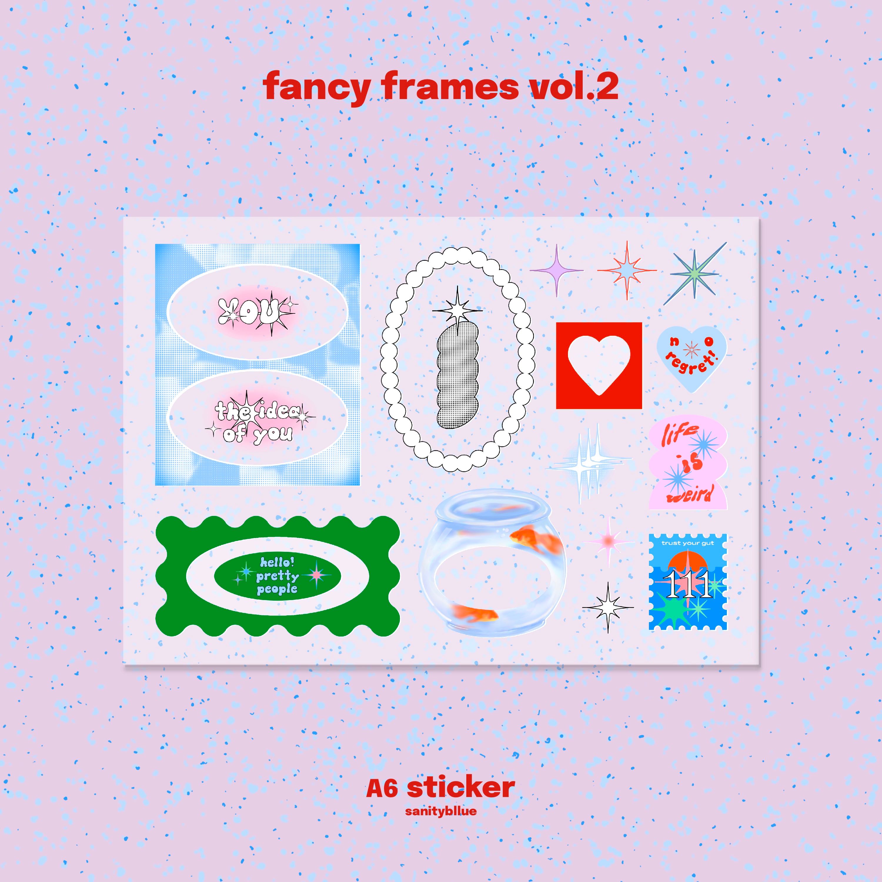 fancy frames | A6 sticker