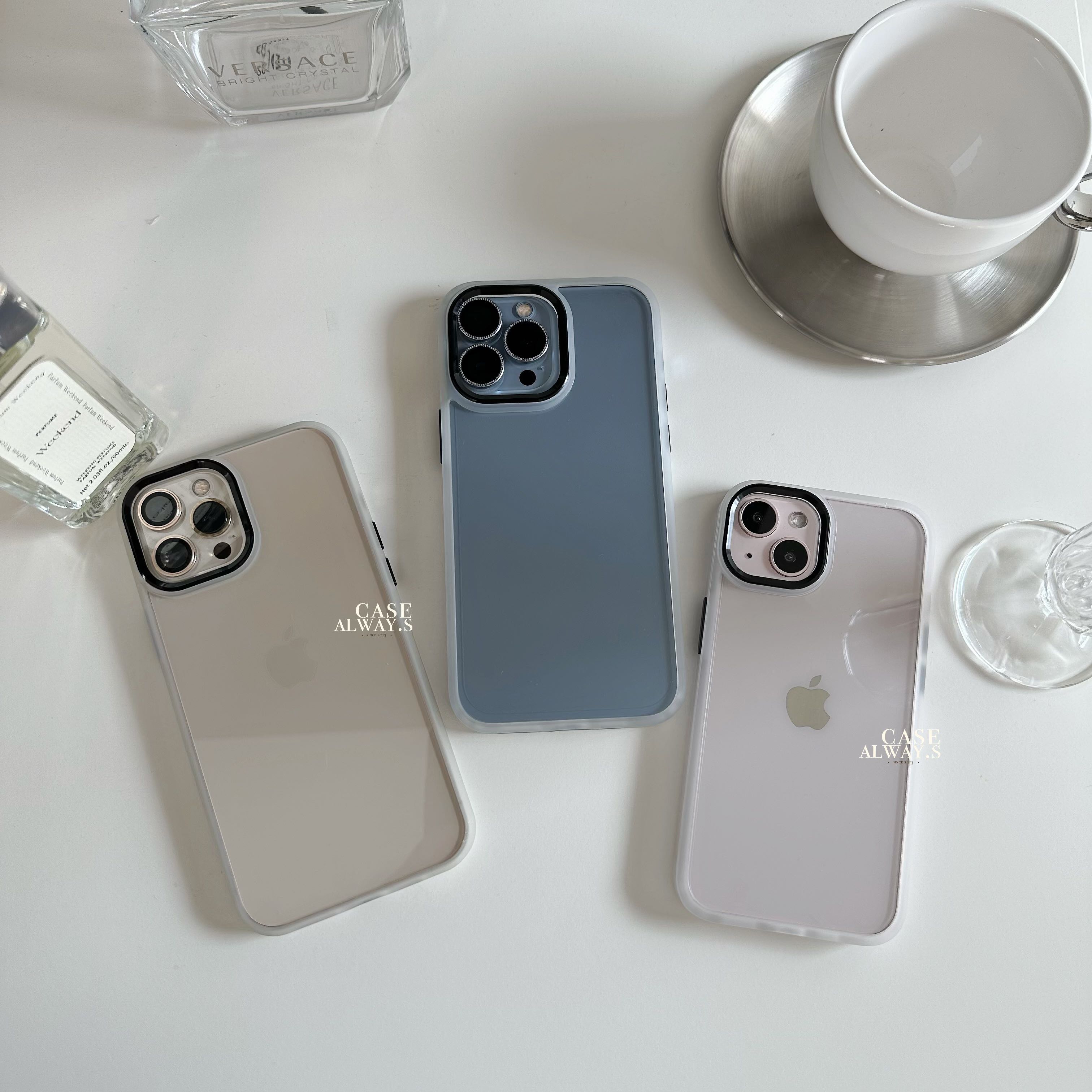 ขอบใสขุ่น metallic