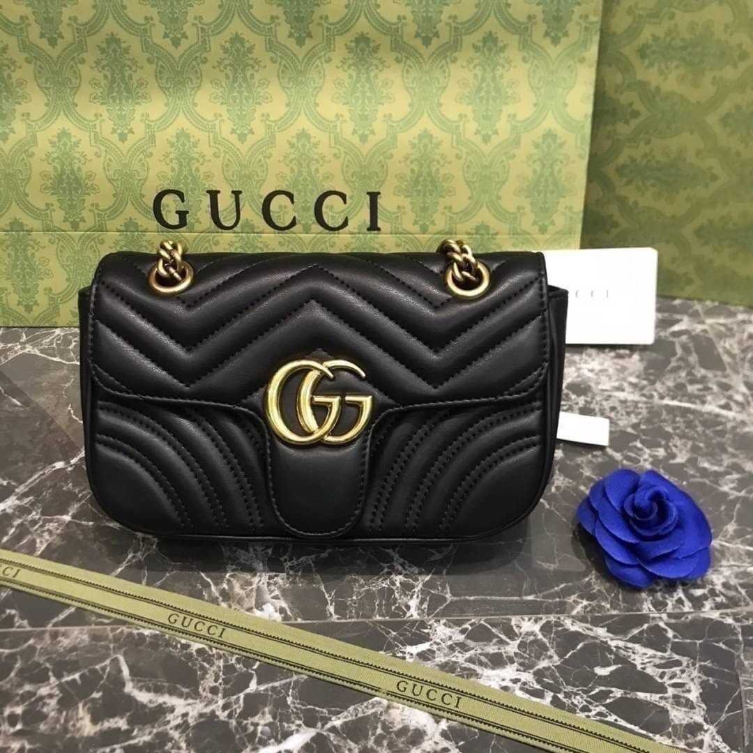 Newกระเป๋าสะพายgucci มามอน8นิ้ว งานดีที่สุด แป๊ะทุกจุด งานสวยหนังดีมากรับประกัน100% #พร้อมส่ง