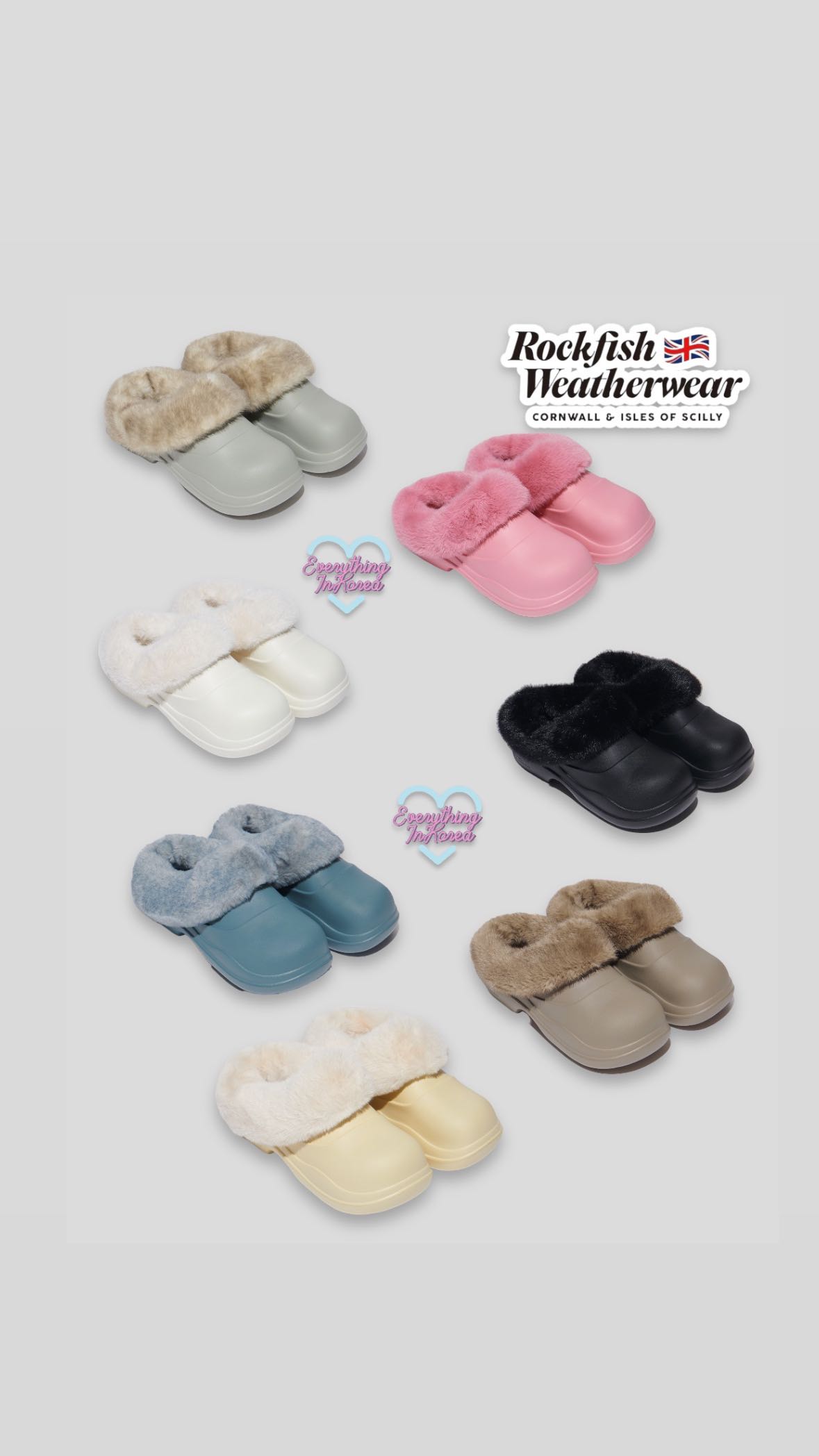 (พรีออเดอร์) ROCKFISH 🇰🇷  HAYDEN FUR COLLAR CLOG
