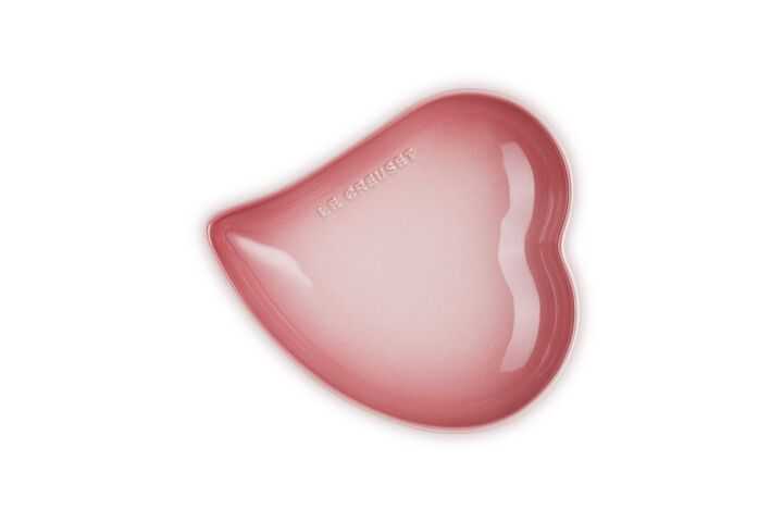 20CM SPHERE HEART PETAL DISH PR ROSE