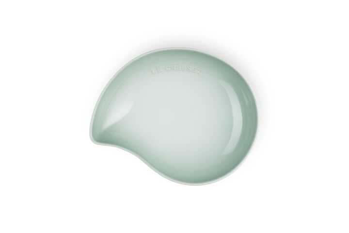 20CM SPHERE LEAF DISH WG WATER GREEN