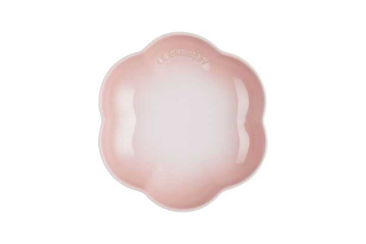 20CM SPHERE FLORAL DISH SHELL PINK
