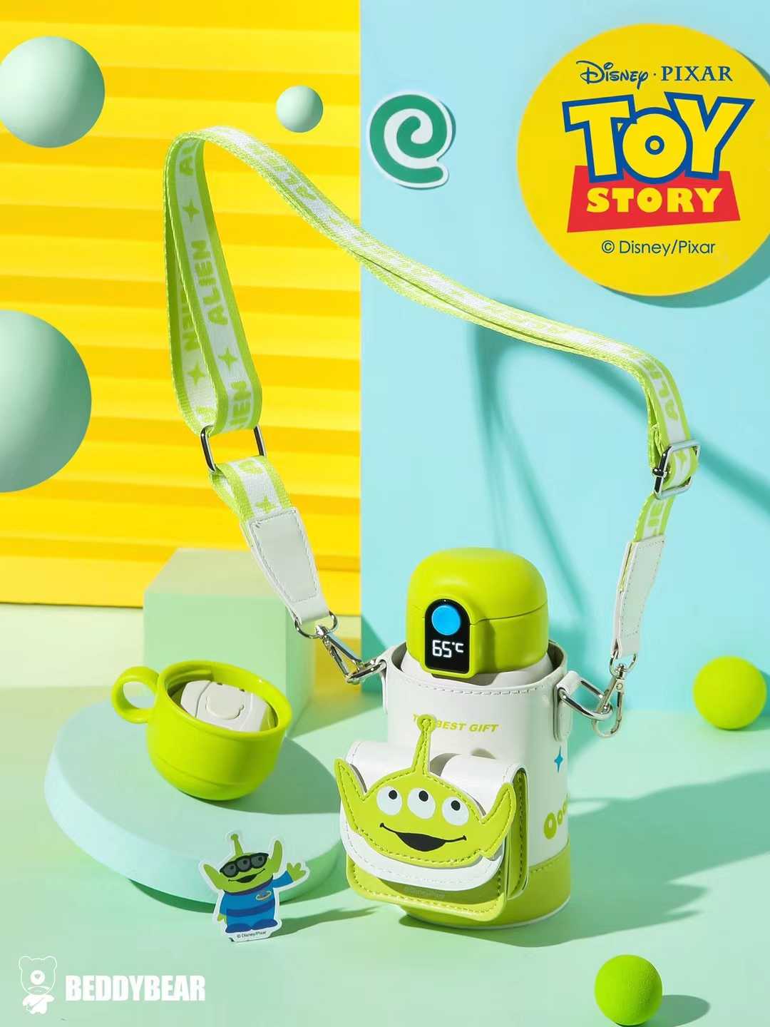 BeddyBearXToy Story กระติกน้ำสูญญากาศสแตนเลส เก็บอุณหภูมิ พร้อมกระเป๋าสะพาย BB002PLTTS-005AL