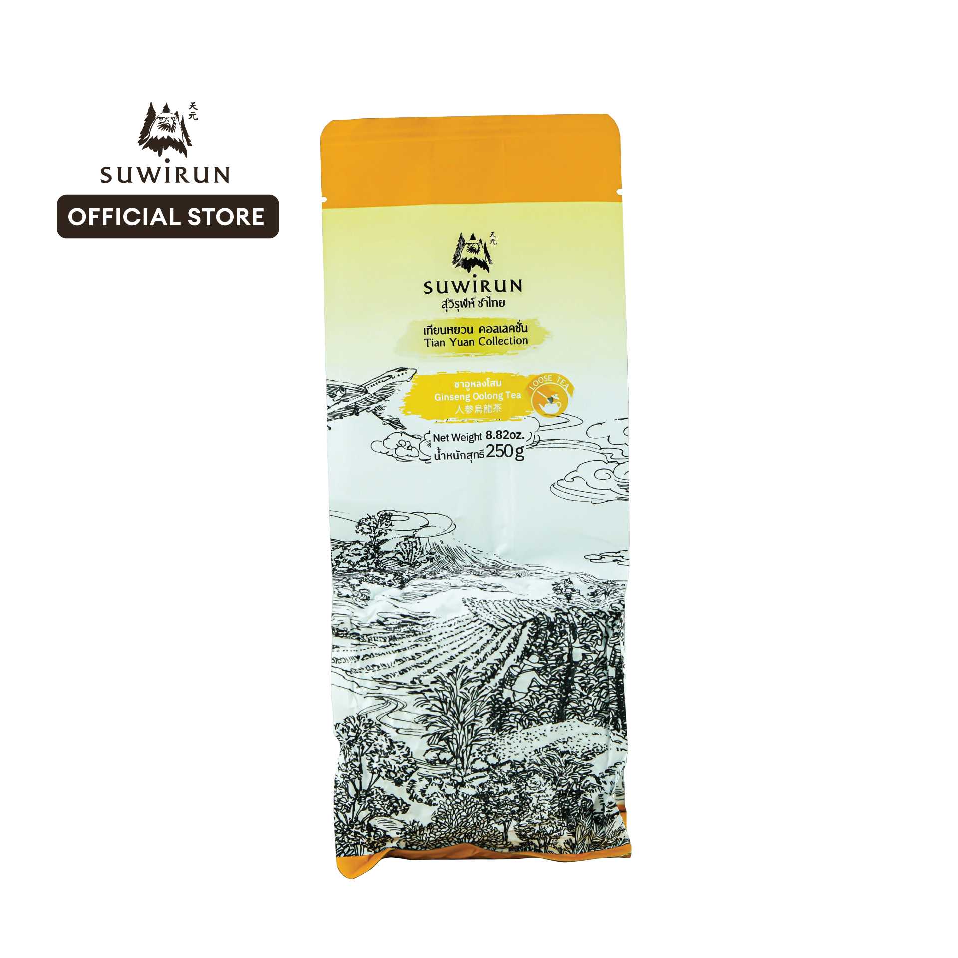 ชาอูหลงโสม - Ginseng Oolong Tea - 250g รีฟิล/Refill