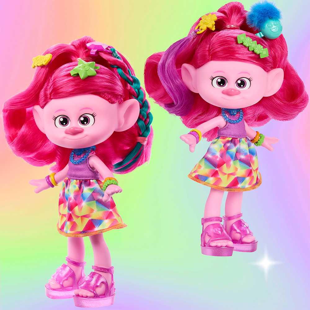 Trolls 3 Band Together HAIR-TASTIC Queen Poppy (HNF25)