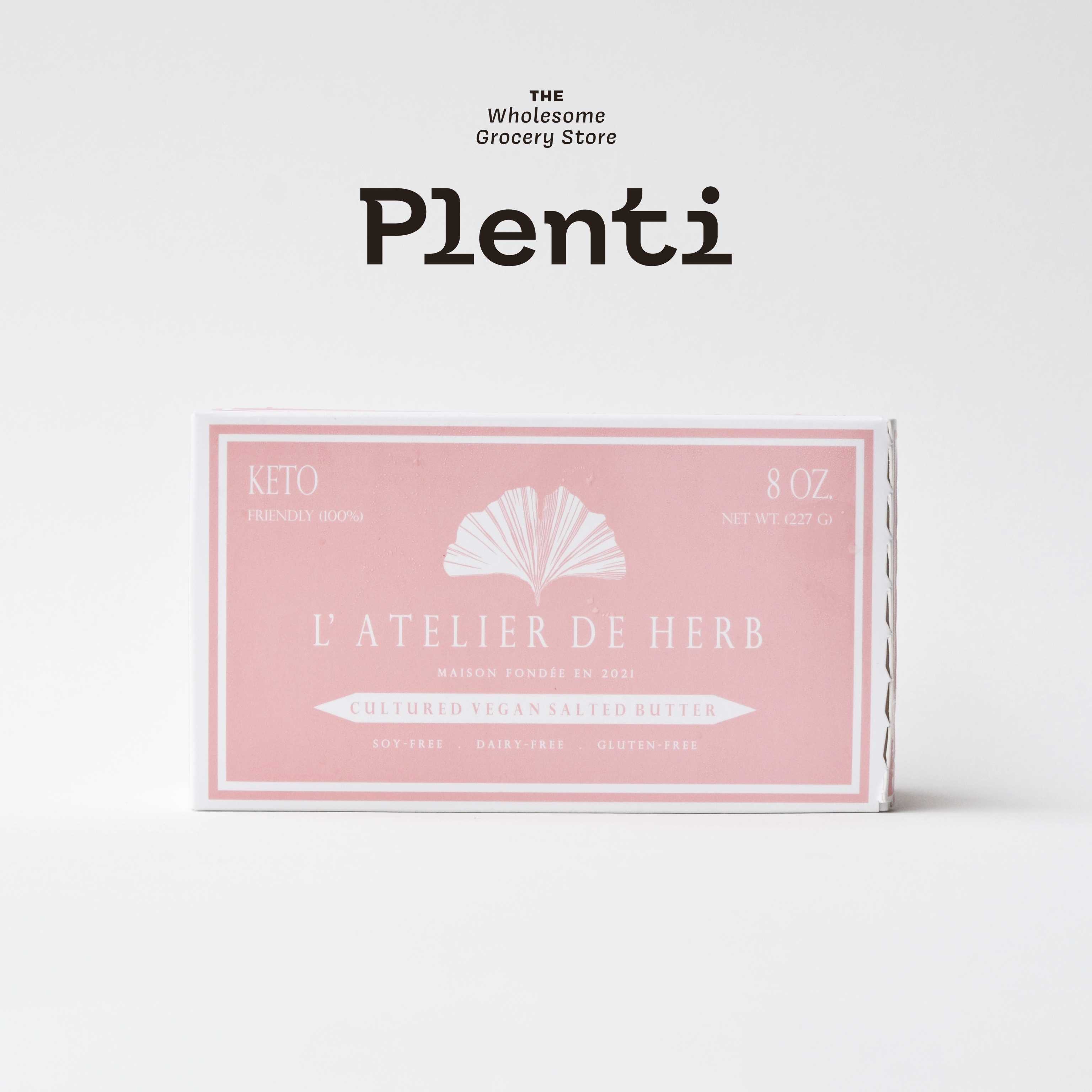 เนยวีแกน / เนยออร์แกนิค รสเค็ม Cultured salted Butter - L'atelier de herb