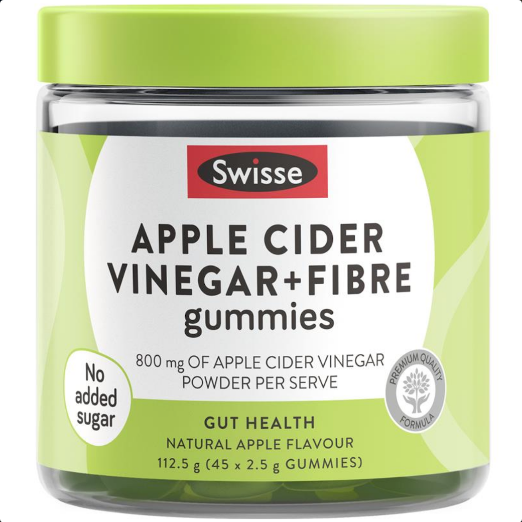 Swisse Apple Cider Vinegar & Fibre Gummies 45 Pack