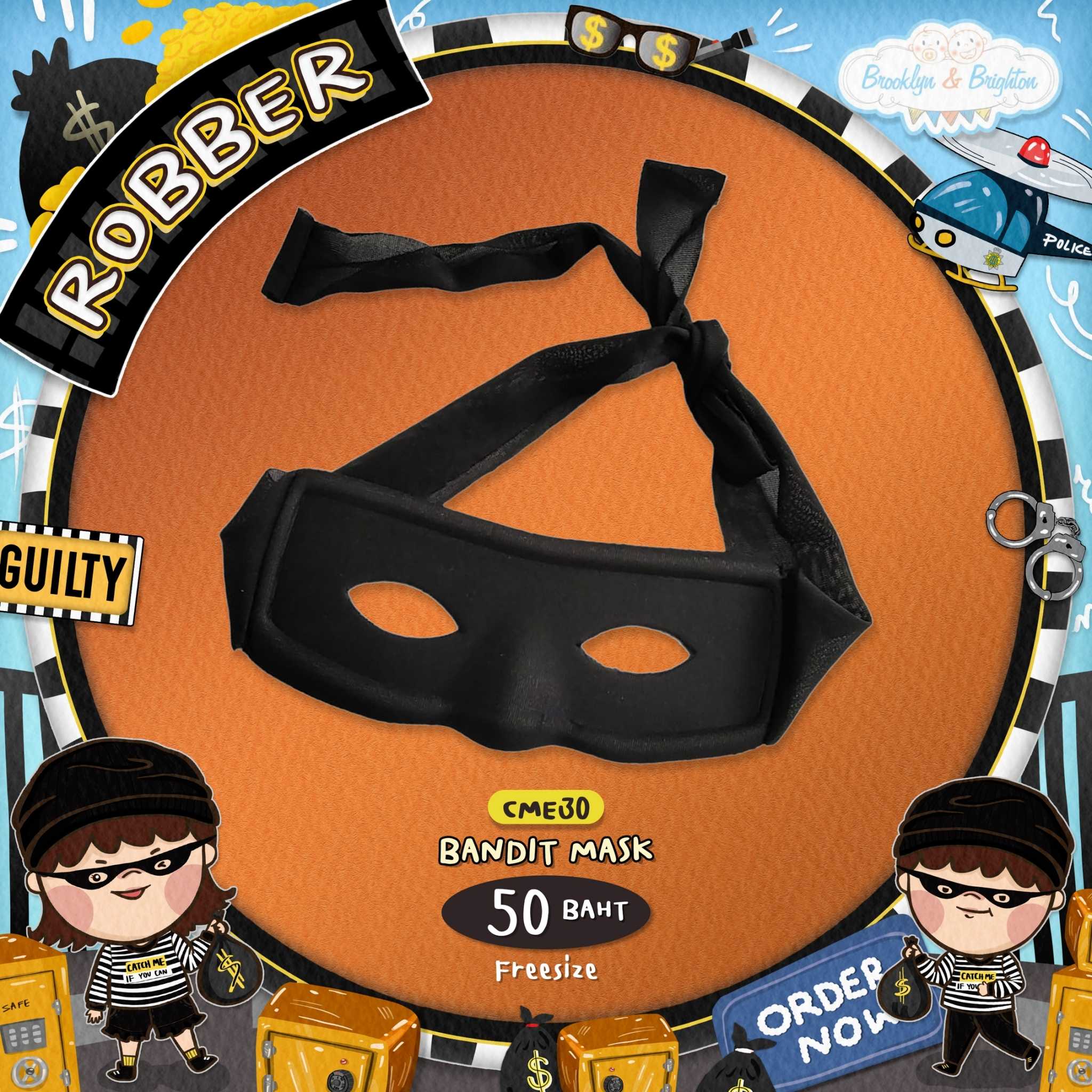 Cops 'n' Robbers - Bandit Mask หน้ากากโจร - CME30