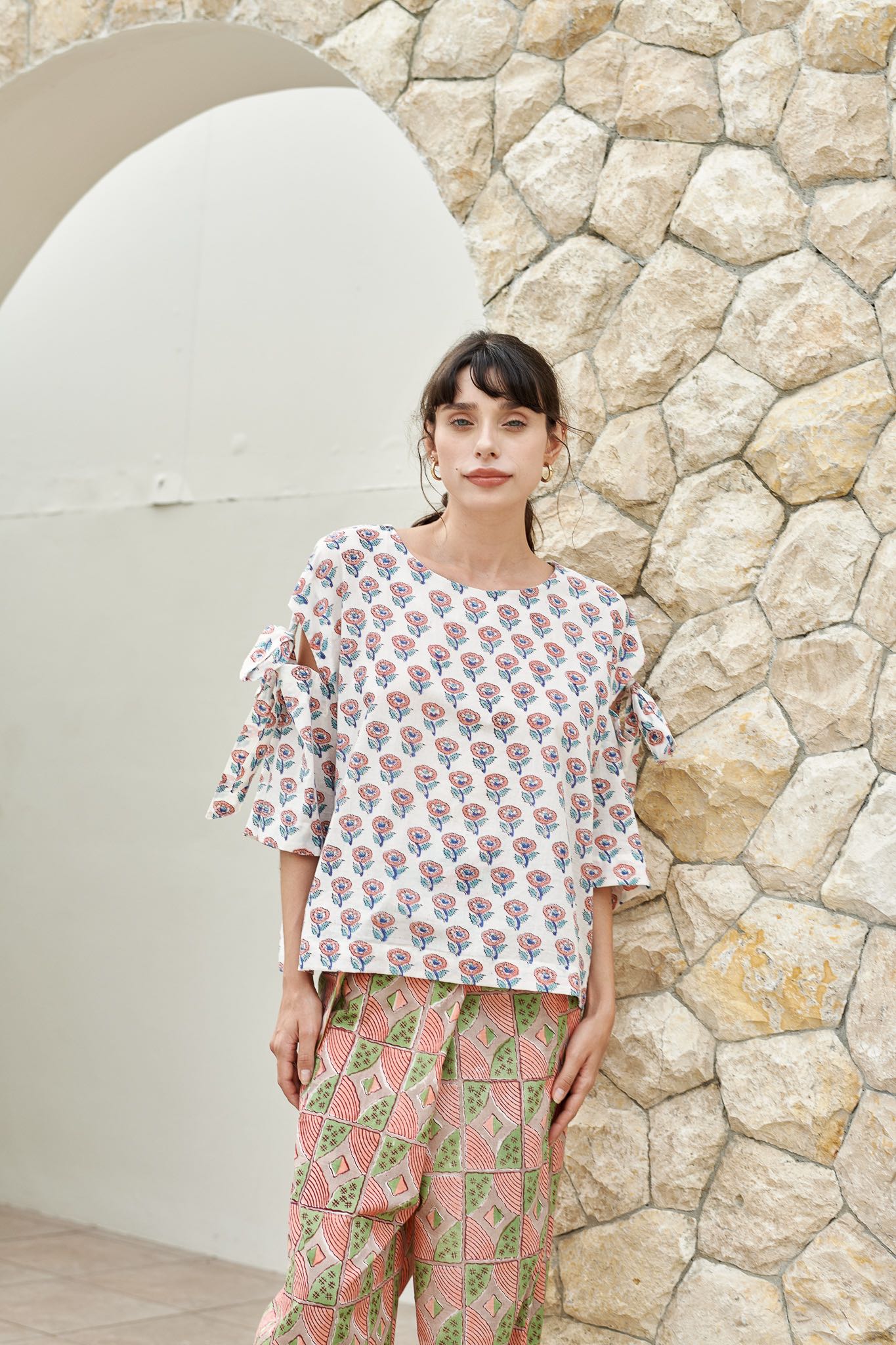 Blush Mary Hazzle Blouse