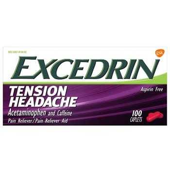 ยาบรรเทาอาการปวดศรีษะ Excedrin Tension Headache  - 100 Count