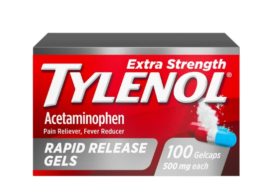 Tylenol Extra Strength Rapid Release Gels, 100 ct