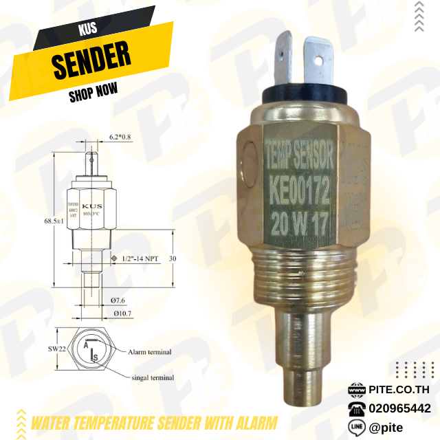 Water Temperature Sender with Alarm