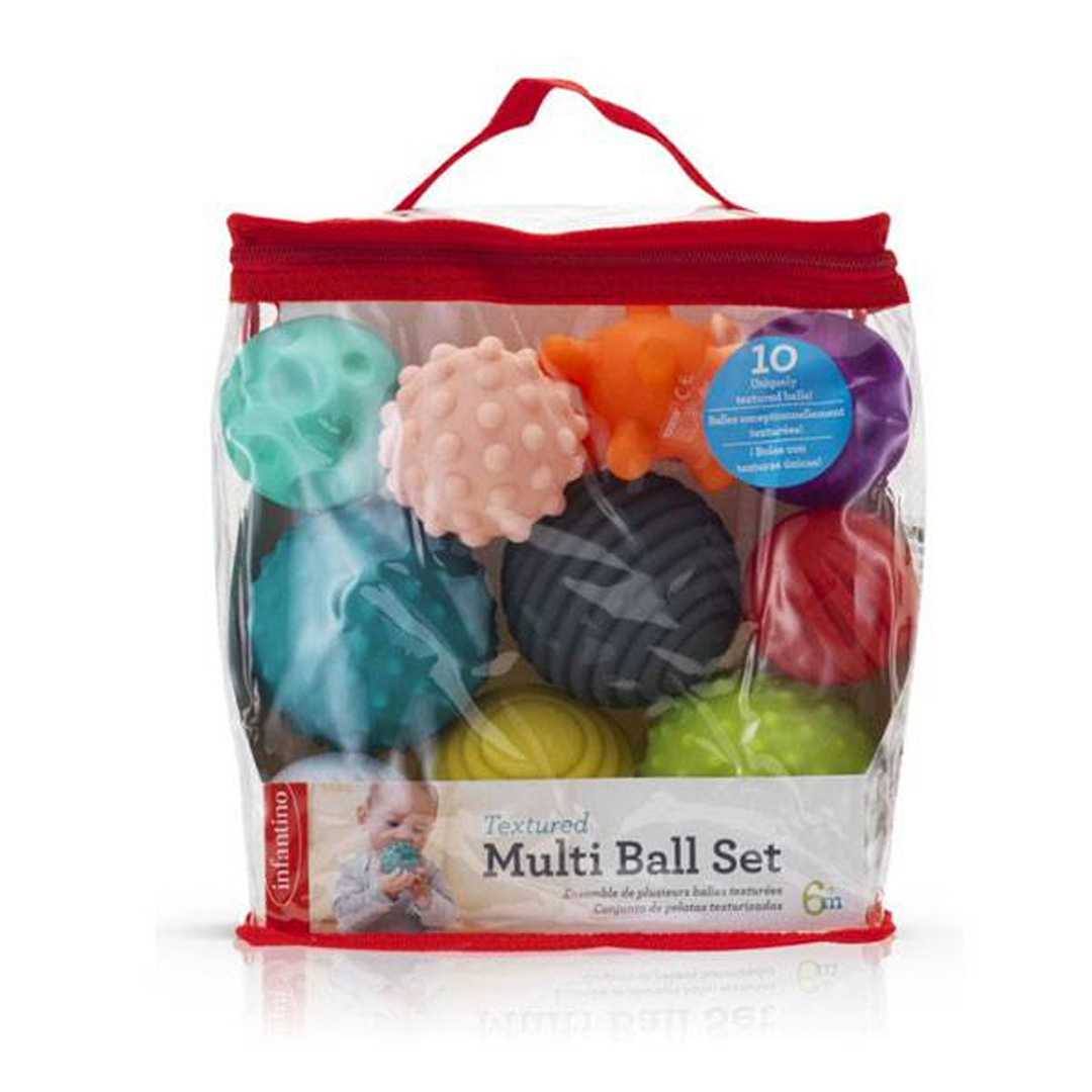 Infantino - Textured Multi Ball Set ชุดของเล่นบอล 10 ชิ้น