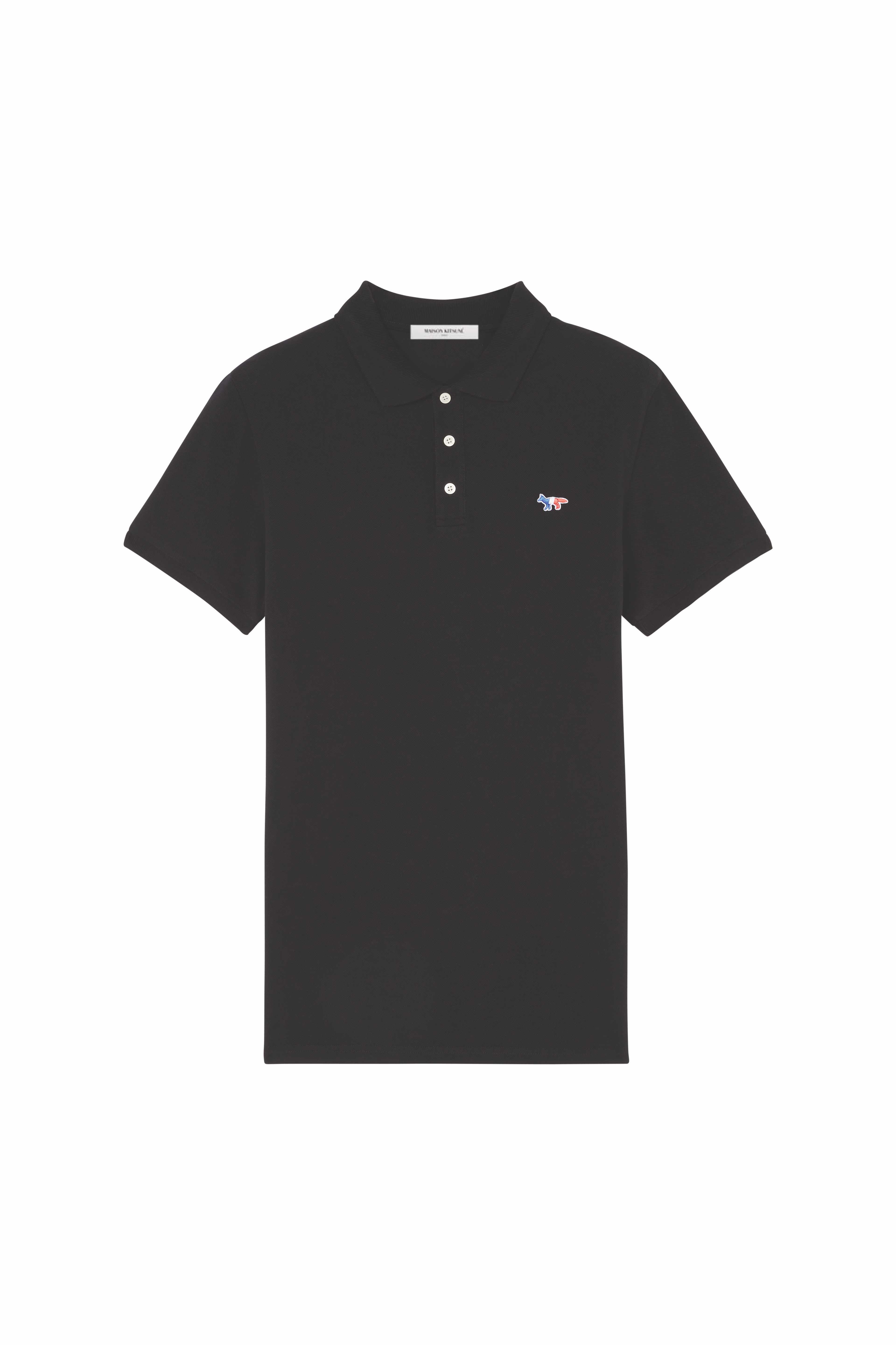 TRICOLOR FOX PATCH CLASSIC POLO - BLACK
