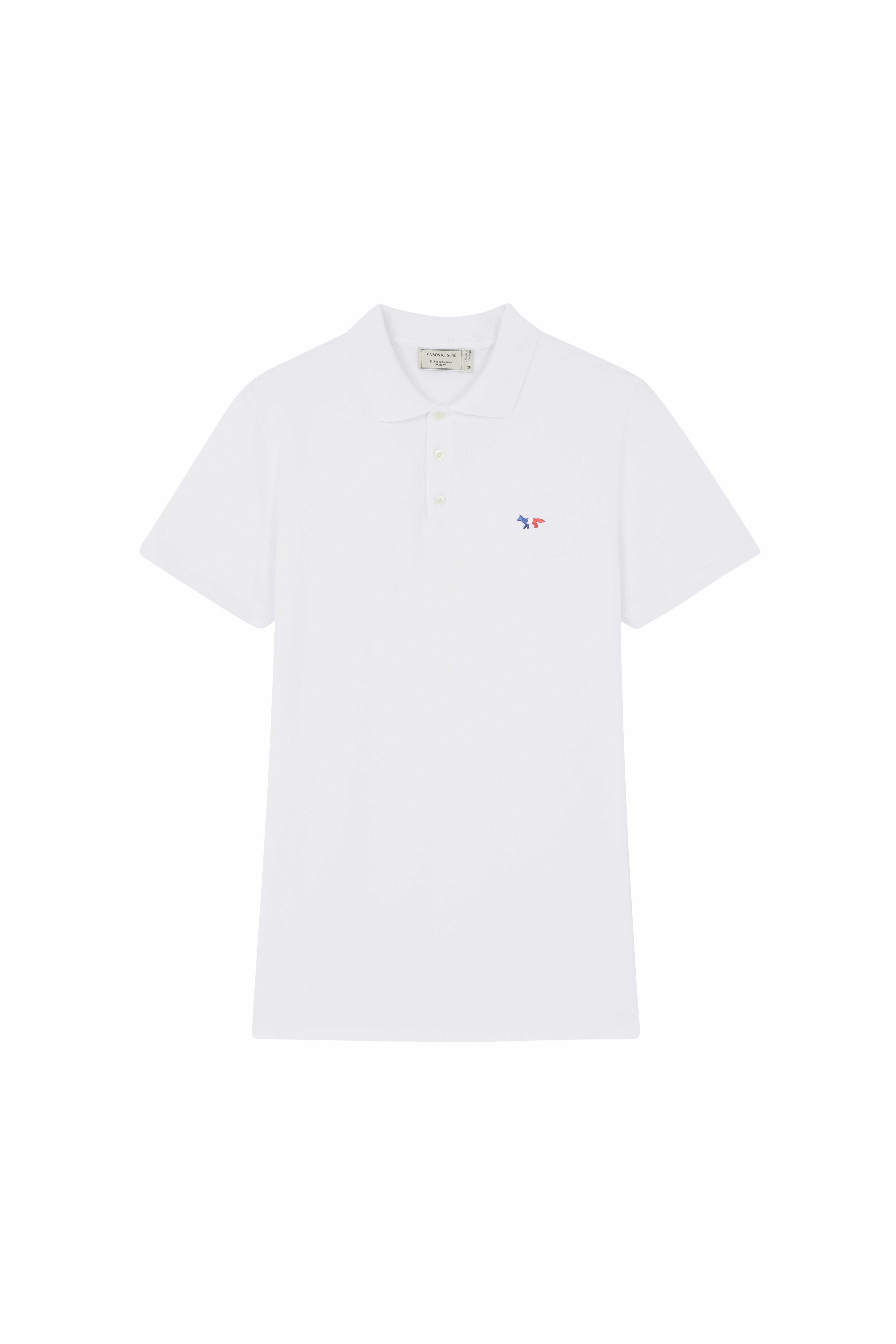 TRICOLOR FOX PATCH CLASSIC POLO - WHITE