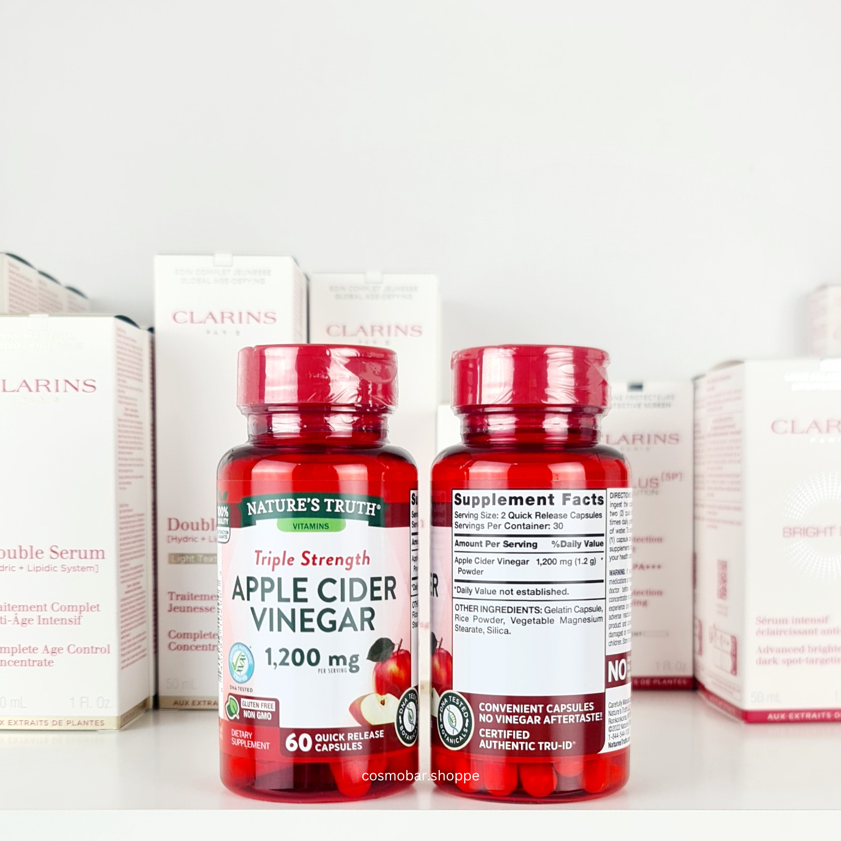 [หมดอายุ 06/2026] ช่วยลดนน. Nature's Truth - Triple Strength Apple Cider Vinegar 1200mg 60capsule #M