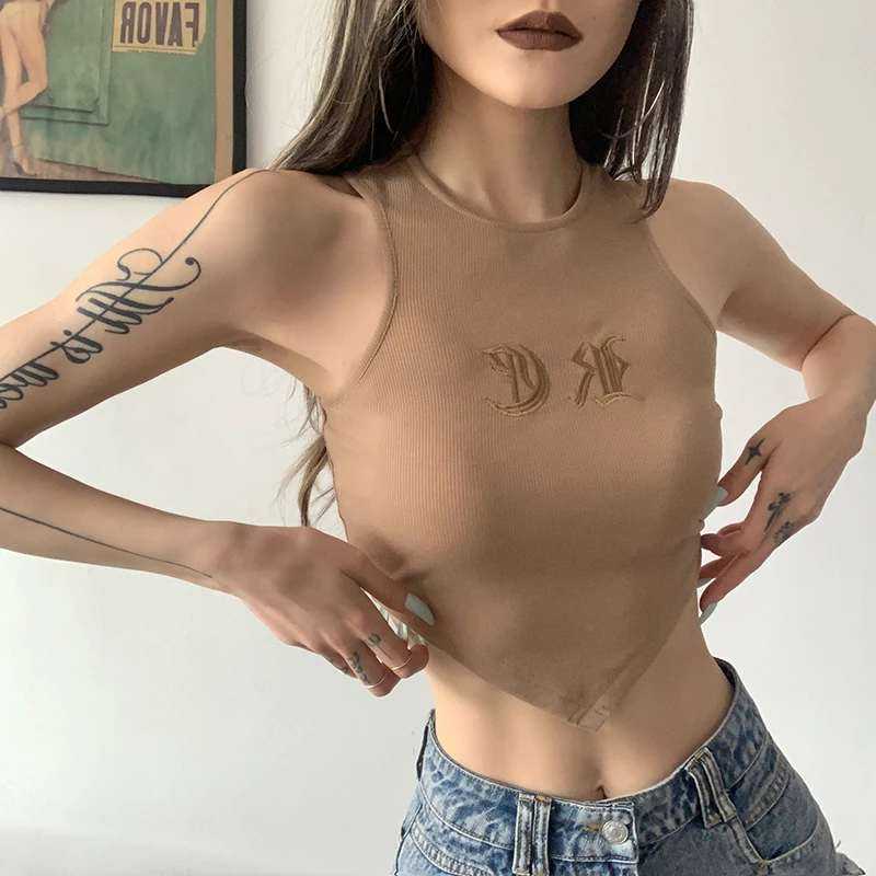 พร้อมส่ง เสื้อกล้ามครอปดีไซน์สวย เก๋ ใส่แล้วสวยมาก