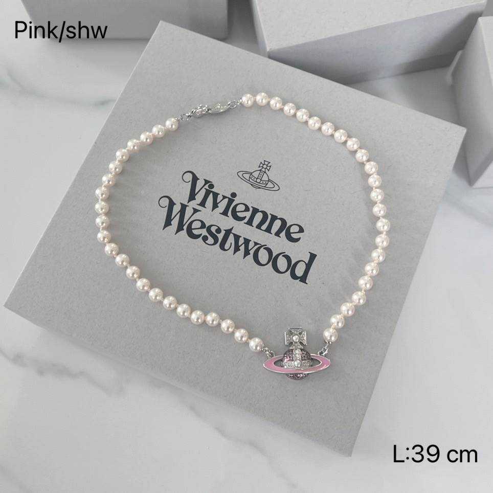 New Vivienne Westwood necklace Roxanne pearl  📌(ทักเชทก่อนสั่งซื้อ)​ 