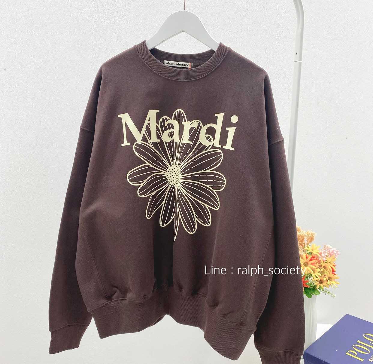 Mardi Flower Sweatshirt (Brown)