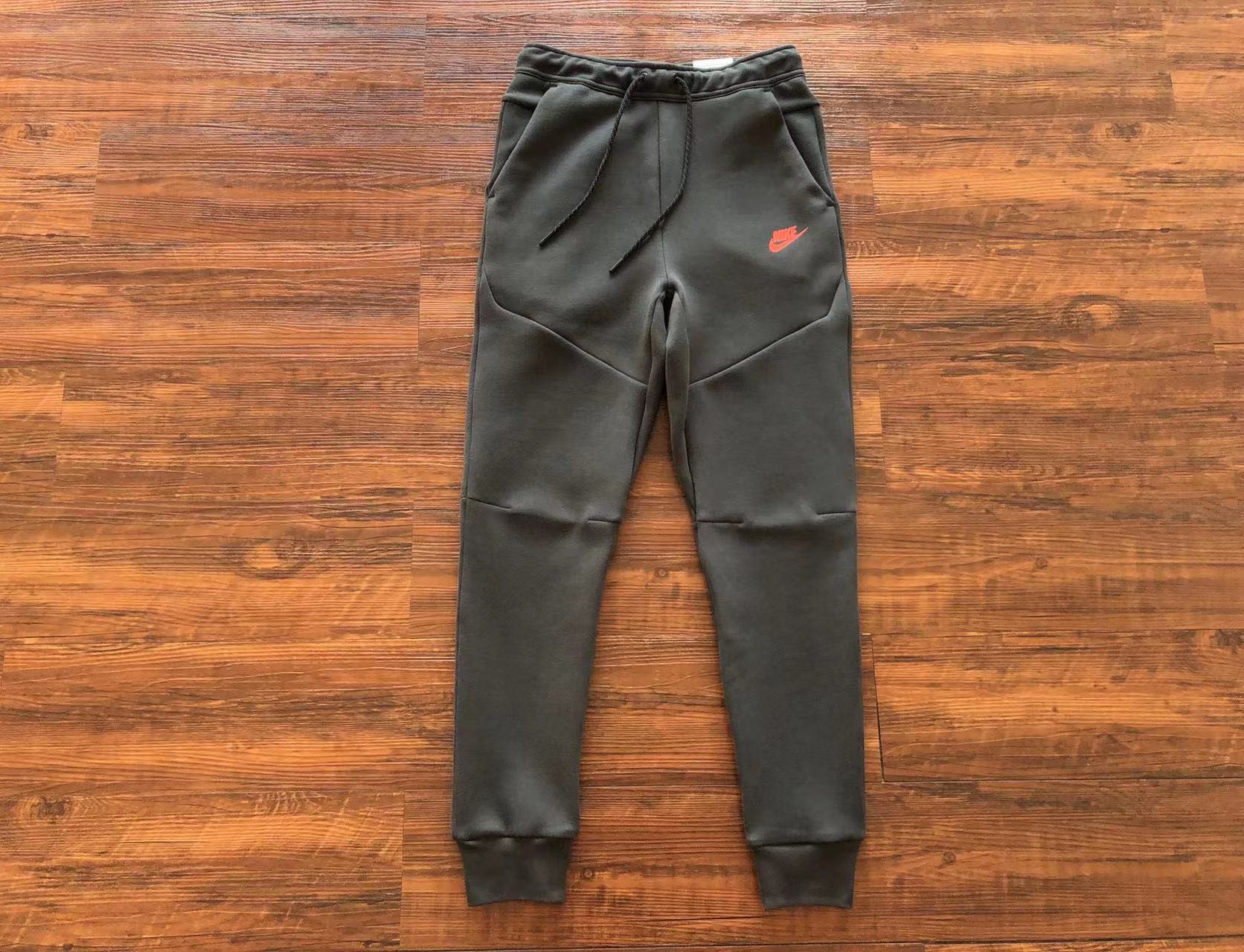 Nike Tech Fleece Joggers  Dark Smoke Grey/Black/Safety Orange