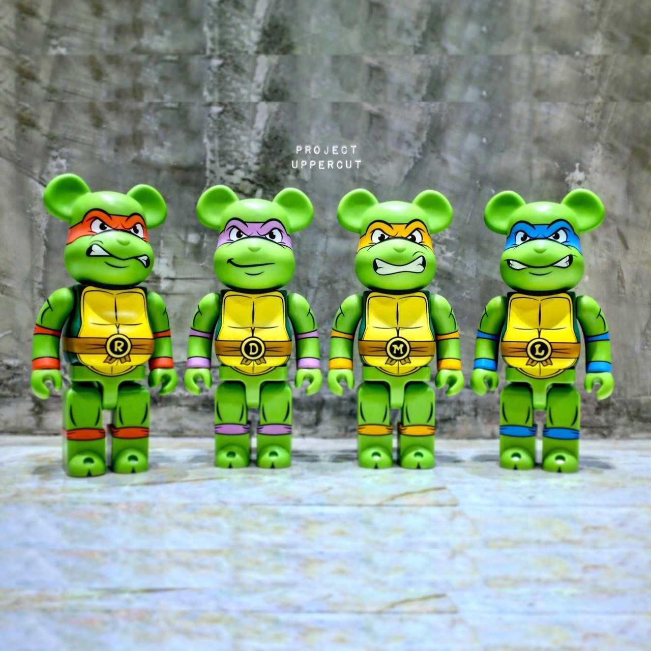 BE@RBRICK 400%+100% Teenage Mutant Ninja Turtles (TMNT) (Set of 4) [New]
