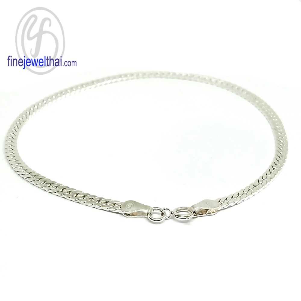 สร้อยแขนเงิน-สร้อยข้อมือเลส-สร้อยข้อมือ-Less-Silver-Bangle-Bracelet-T223800