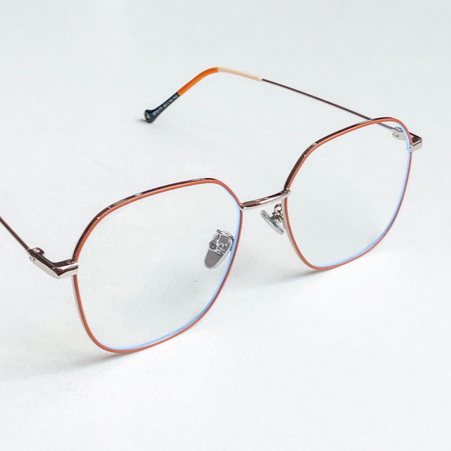 IVY PREPPY Style แว่นกรองแสงบลูบล๊อก ตัดแสงสีฟ้า กรอบสตีล สวมใส่เบาสบาย สไตล์อเมริกัน หนุ่มสาวไฮสคูล