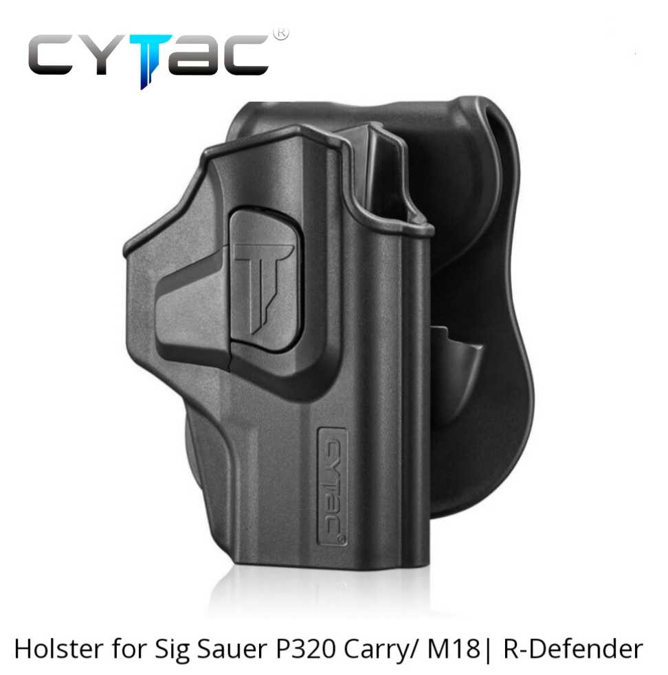 ซองพกนอก Cytac รุ่น Sig sauer p320/ M18 ปลดล็อคนิ้วชี้ (ปืนติดดอทใส่ได่) 