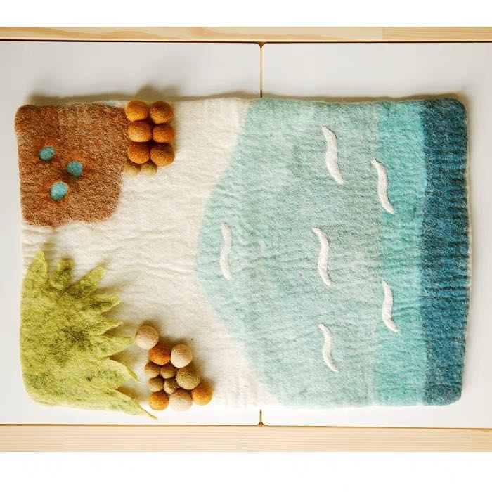 Sea, Beach and Rockpool Play Mat Playscape