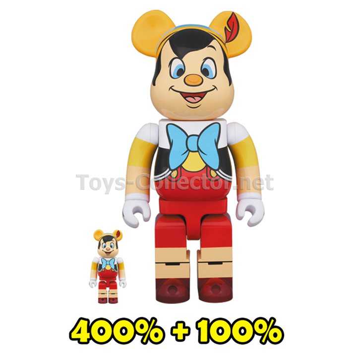 BE@RBRICK PINOCCHIO 100％ & 400％ (TC)        สินค้าใหม่