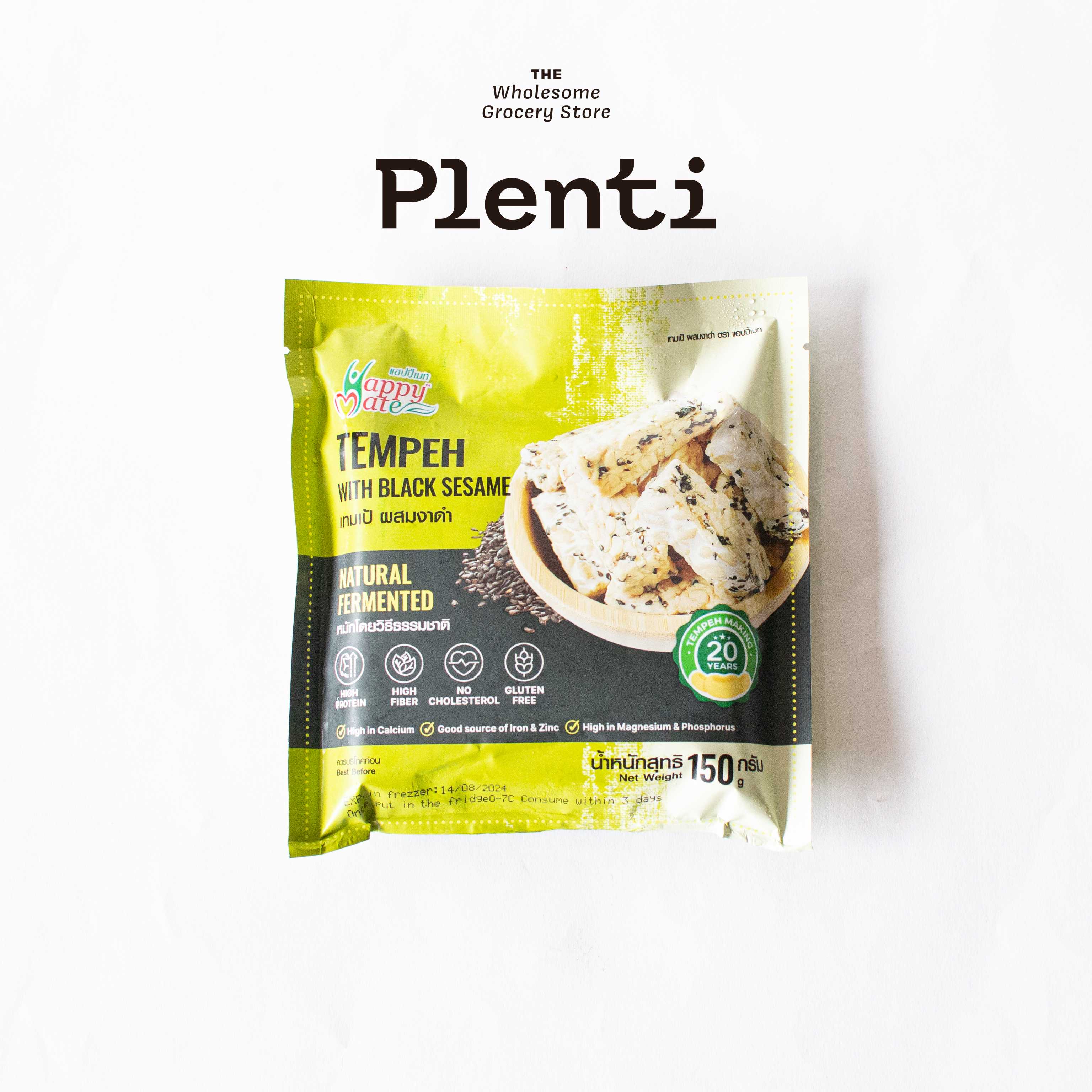 Tempeh with Black Sesame HAPPY MATE เทมเป้ผสมงาดำ
