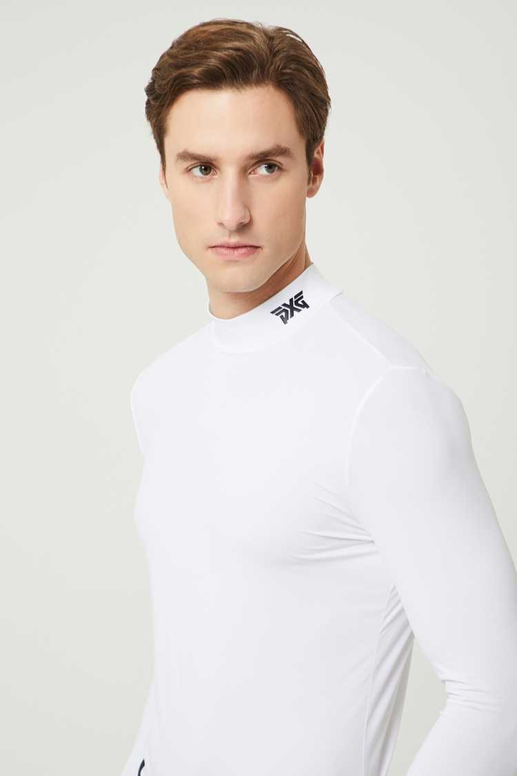 เสื้อ PXG Men Mock Neck Baselayer Long Sleeve (White) สินค้าใหม่ แท้ 100%