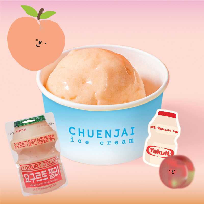 Peach Jelly Yogurt