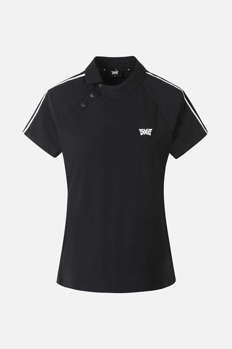 เสื้อ PXG Women Perforated Unbalance Collar (Black) สินค้าใหม่ แท้ 100%