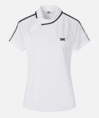 เสื้อ PXG Women Perforated Unbalance Collar (White) สินค้าใหม่ แท้ 100%