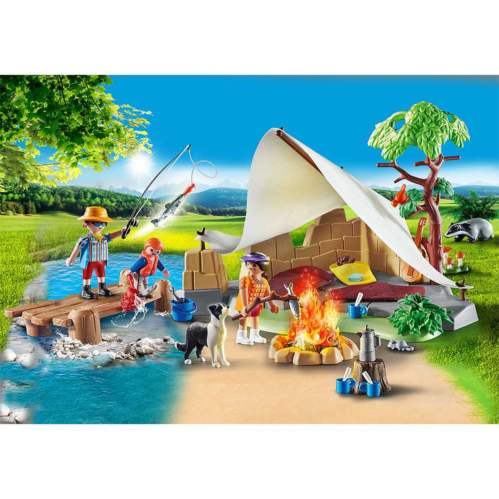 Playmobil 70743 Promo Pack Family Camping Trip โปรโมแพ็ค ทริปแคมป์ปิ้งครอบครัว