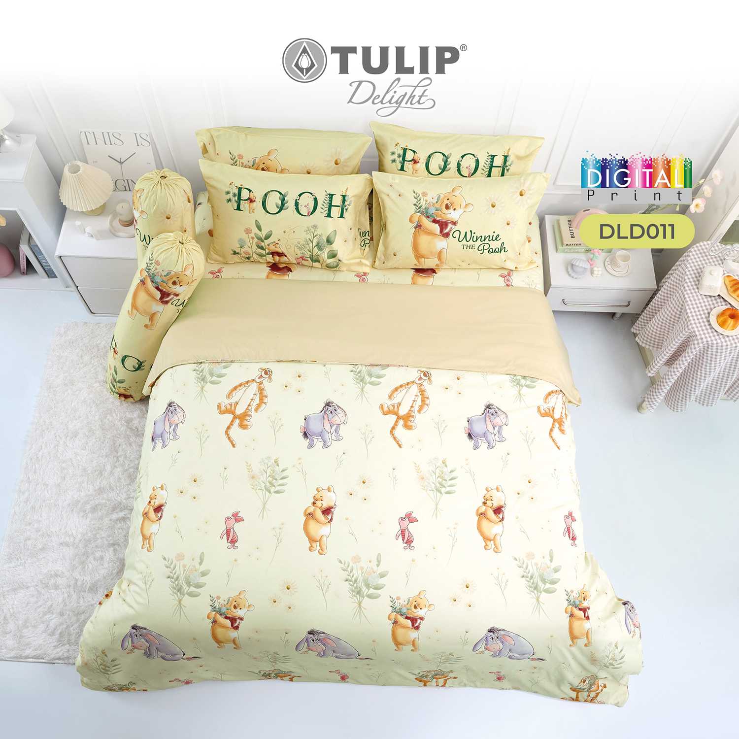 [NEW] ชุดเครื่องนอนทิวลิปดีไลท์ ลายหมีพูห์ Pooh DLD011
