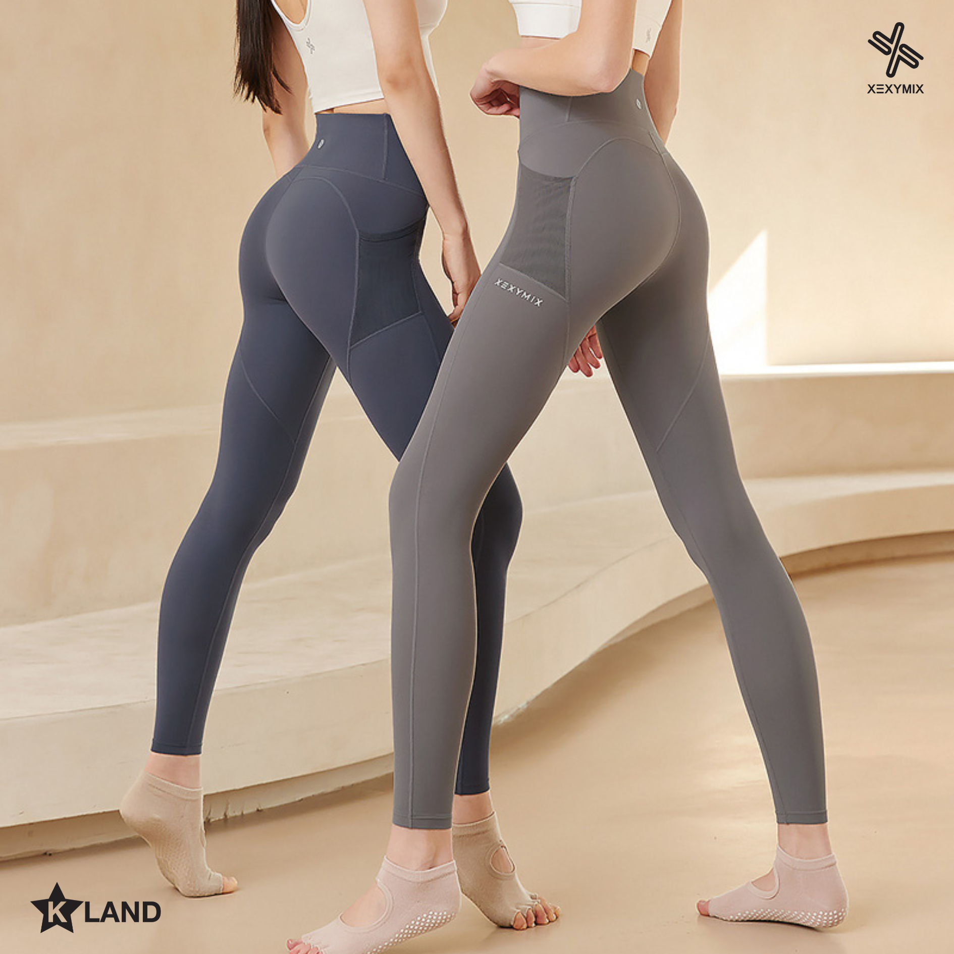 XEXYMIX BLACK LABEL SIGNATURE 330N POCKET LEGGINGS กางเกงเลกกิ้งขายาว ออกกำลังกาย (XEX22LG9199W)