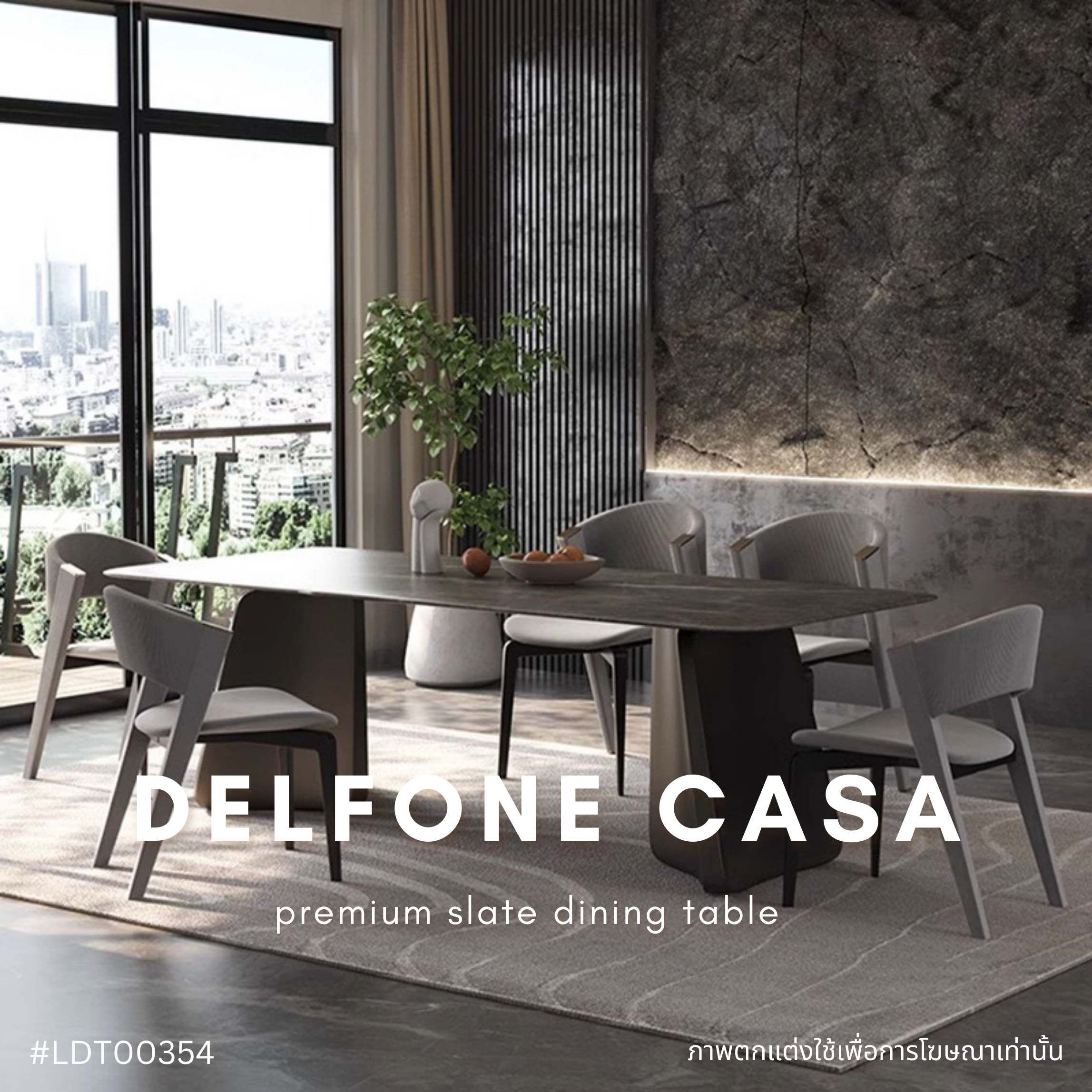 DELFONE CASA premium slate dining table   
