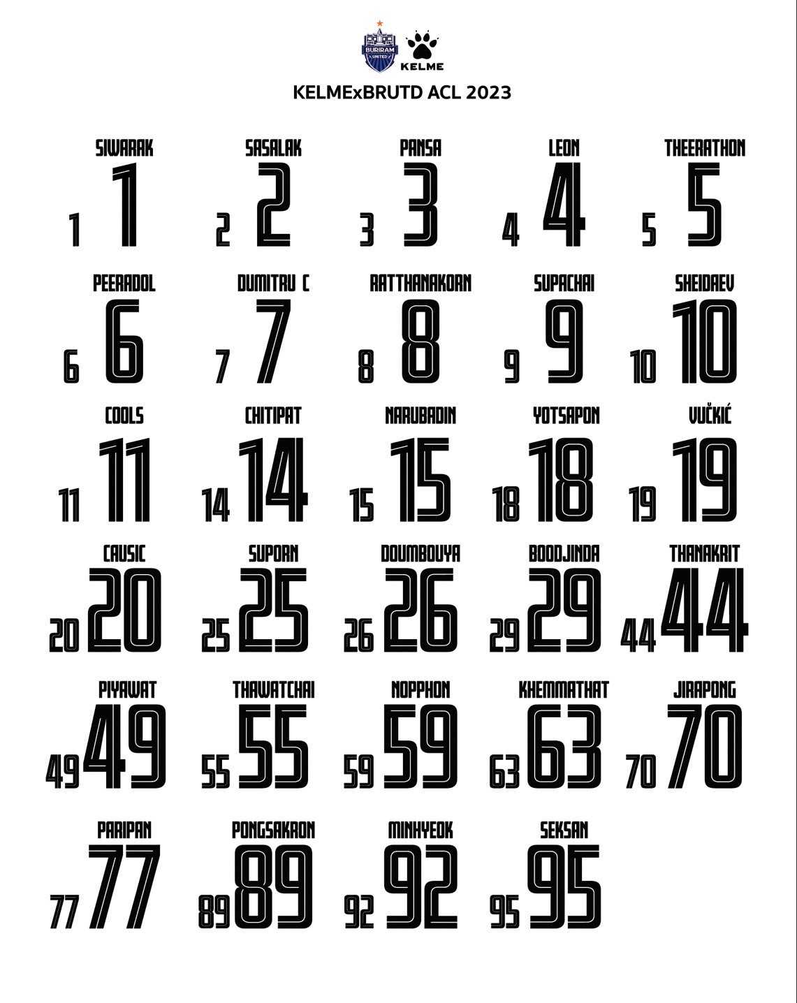 Flex Number ACL 2023 - Pink (AFC Champions League)