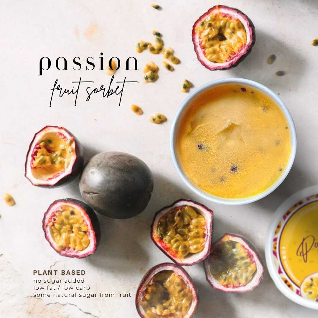 Passion Fruit Sorbet : ผลไม้ล้วน