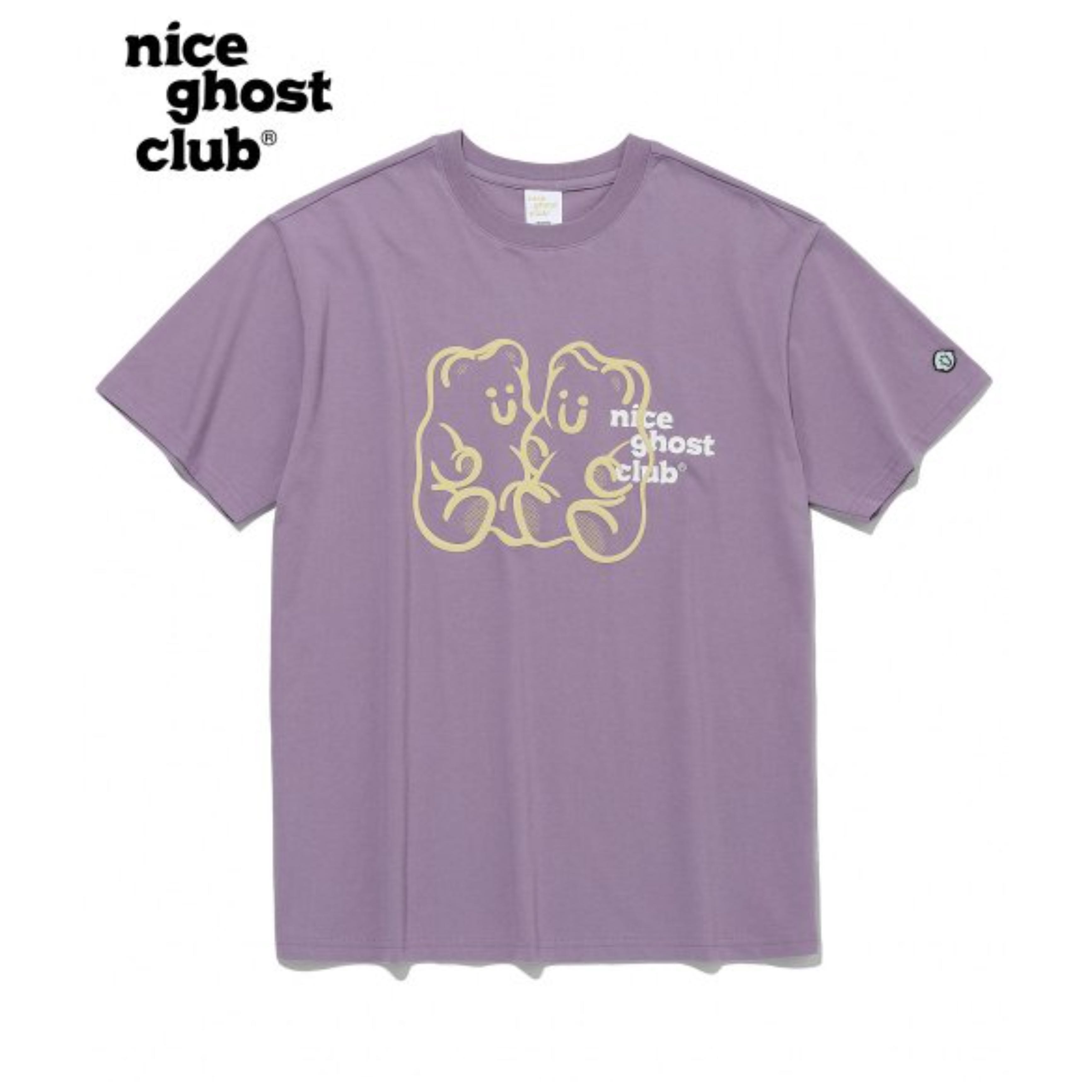 (พร้อมส่ง) Nice ghost club gummy bear logo t-shirts