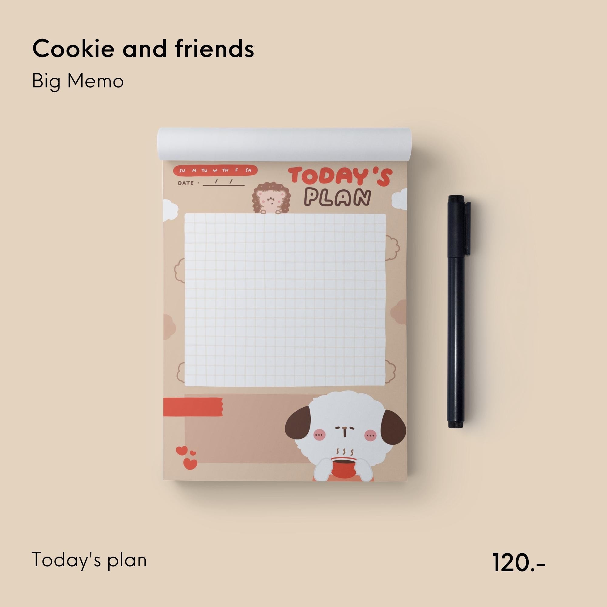 Cookie and friends - Big Memo (Today's Plan)
