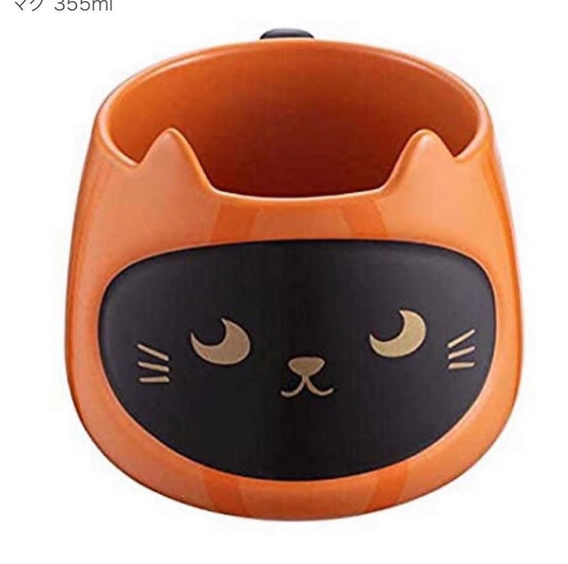 Starbucks Halloween Collection  Pumkin Cat Mug 12 oz / 355 ml  แก้วเซรามิคใบใหญ่ สวยน่ารัก