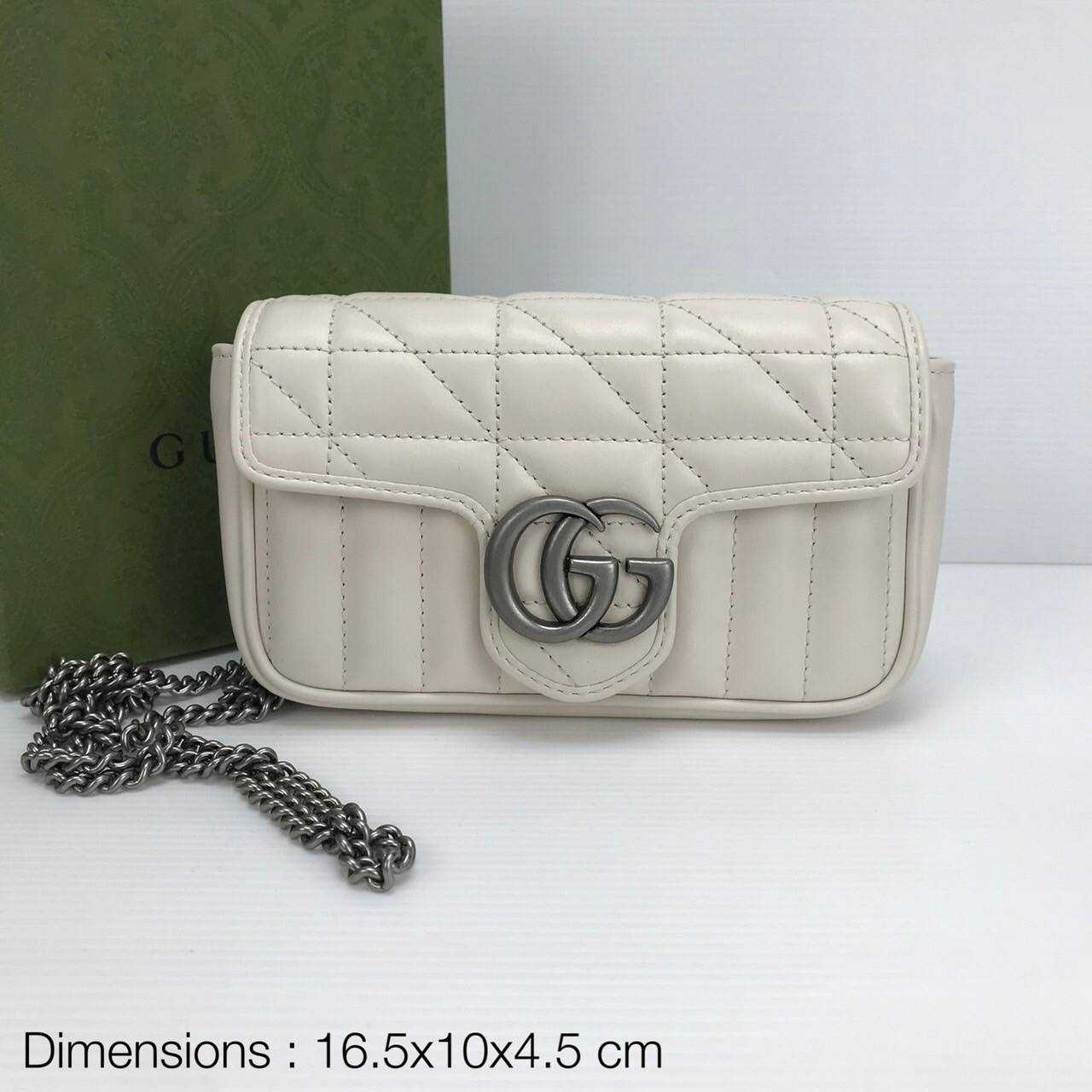 New Gucci Marmont  Supermini Size 6.5 x 4 x 2 นิ้ว 